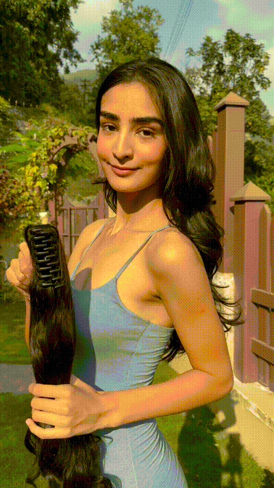 22 Inch Ponytail Hair Extension + FREE Messy Hair Bun (Juda)