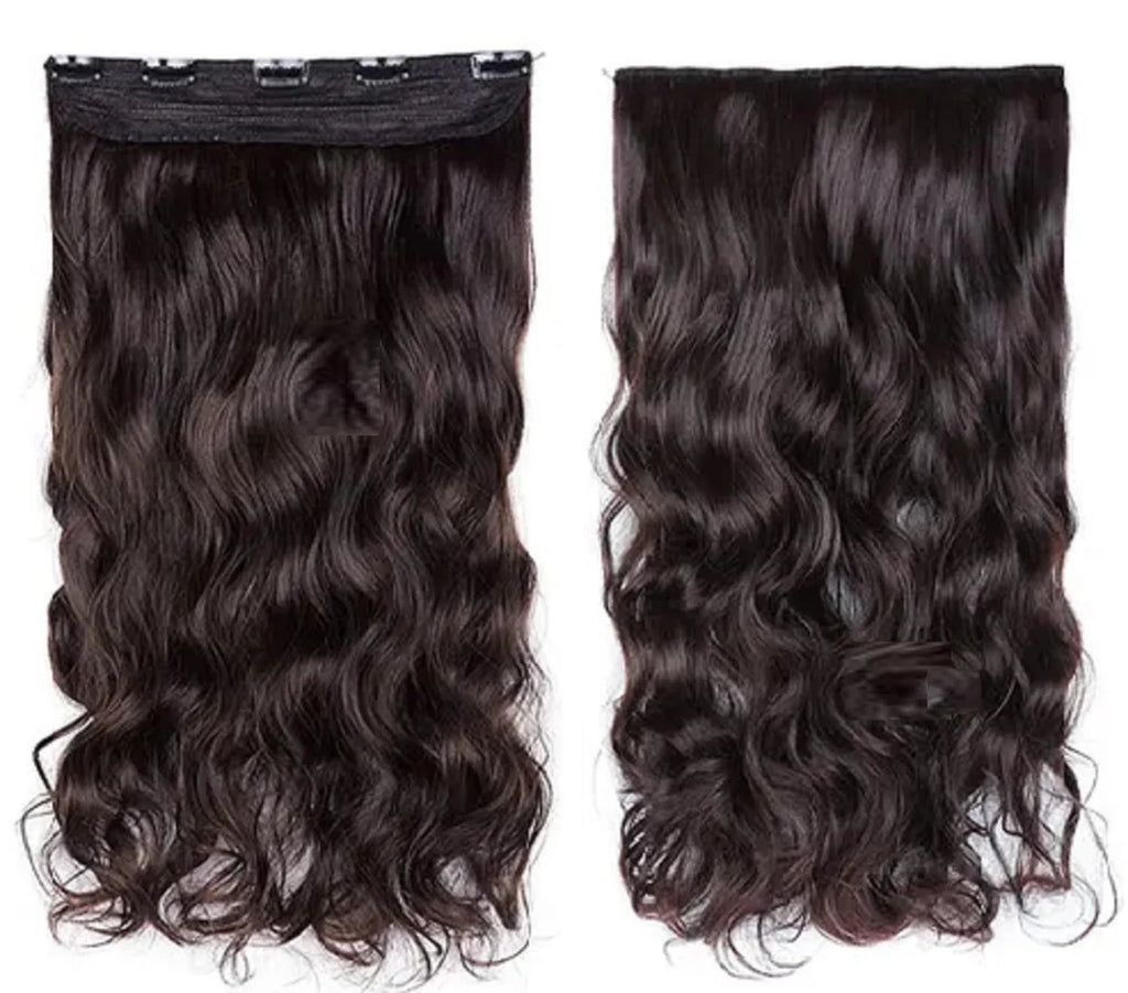 24 Inches" Clip In Hair Extensions + FREE Hair Bun (Juda) Extension