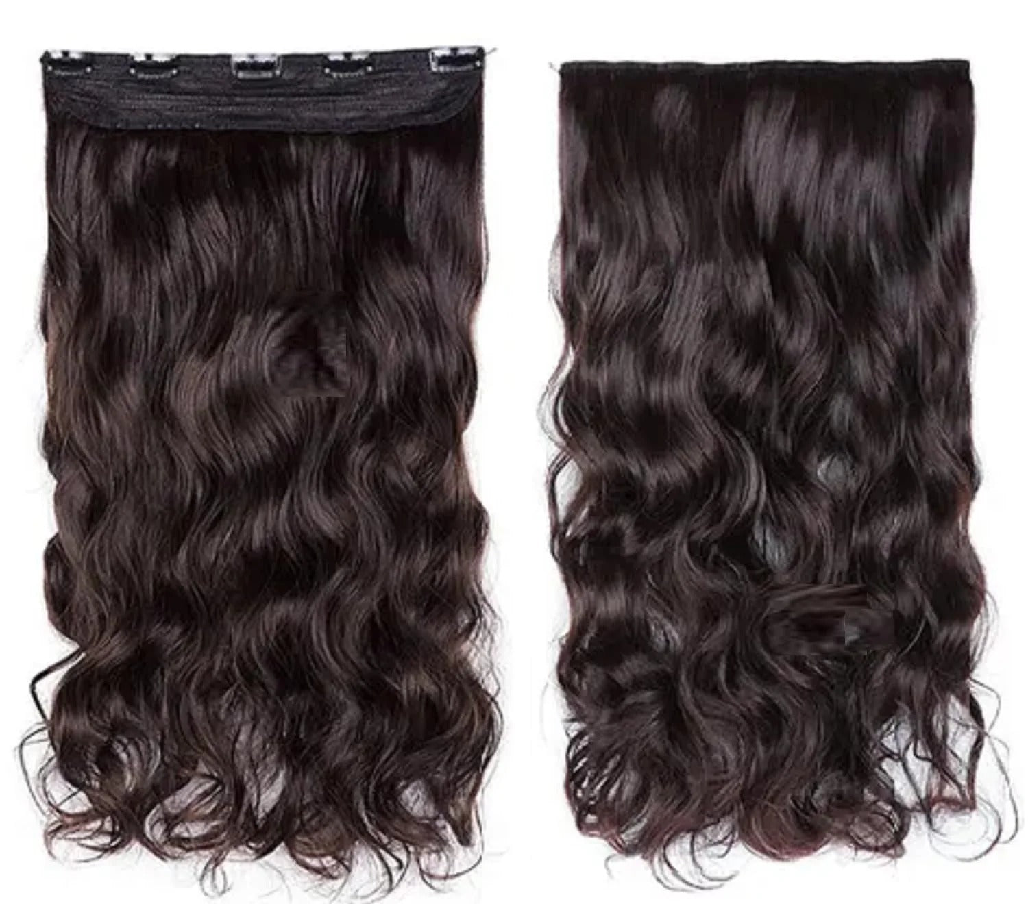 24 Inches" Clip In Hair Extensions + FREE Hair Bun (Juda) Extension